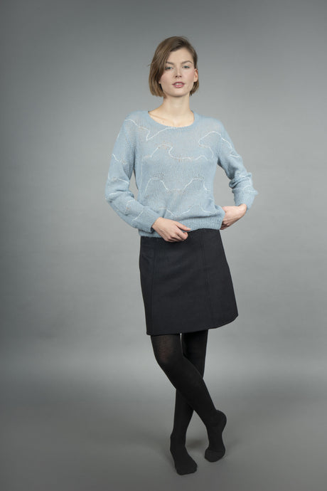Cloud handmade alpaca pullover, ultra-soft cloud-like texture — Wooly Rouge