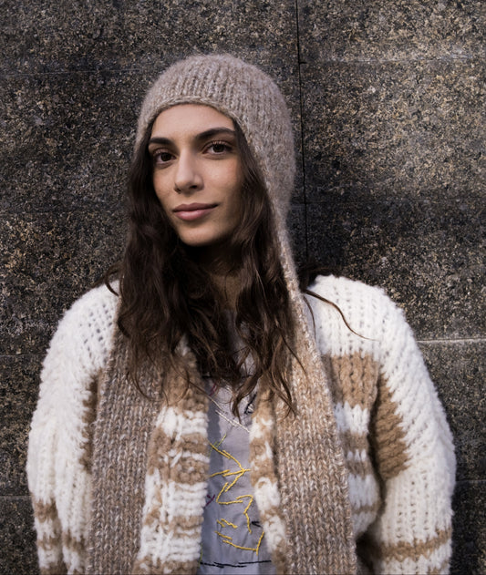 Bonnet à longs caches-oreilles laine "Layla"