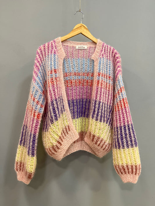 Cardigan mohair "Maho I" Zero Waste