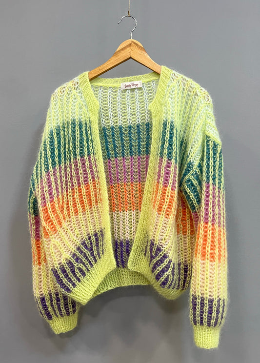 Cardigan mohair "Maho II" Zero Waste