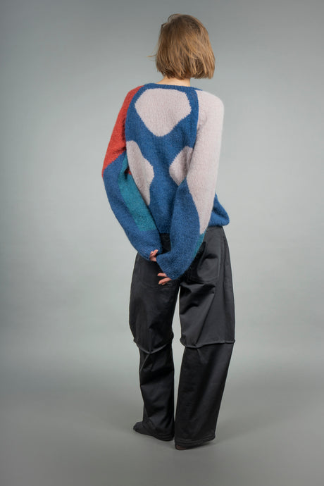 Aria handmade alpaca crew neck sweater, soft and lightweight — Wooly Rouge