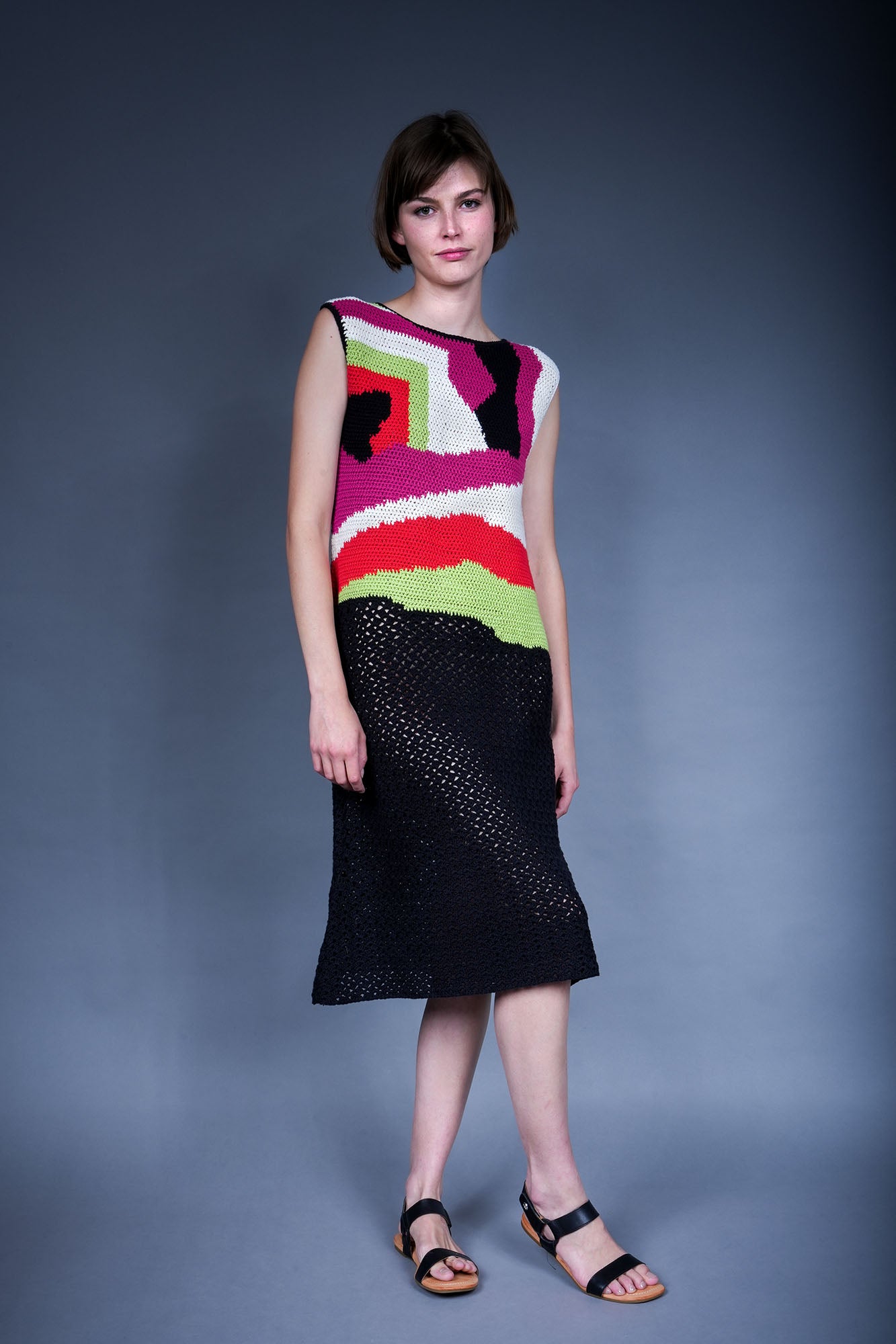 Robe tricot & crochet Whitney - WoolyRouge