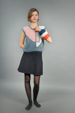 Aline handcrafted alpaca sweater, relaxed feminine silhouette — Wooly Rouge