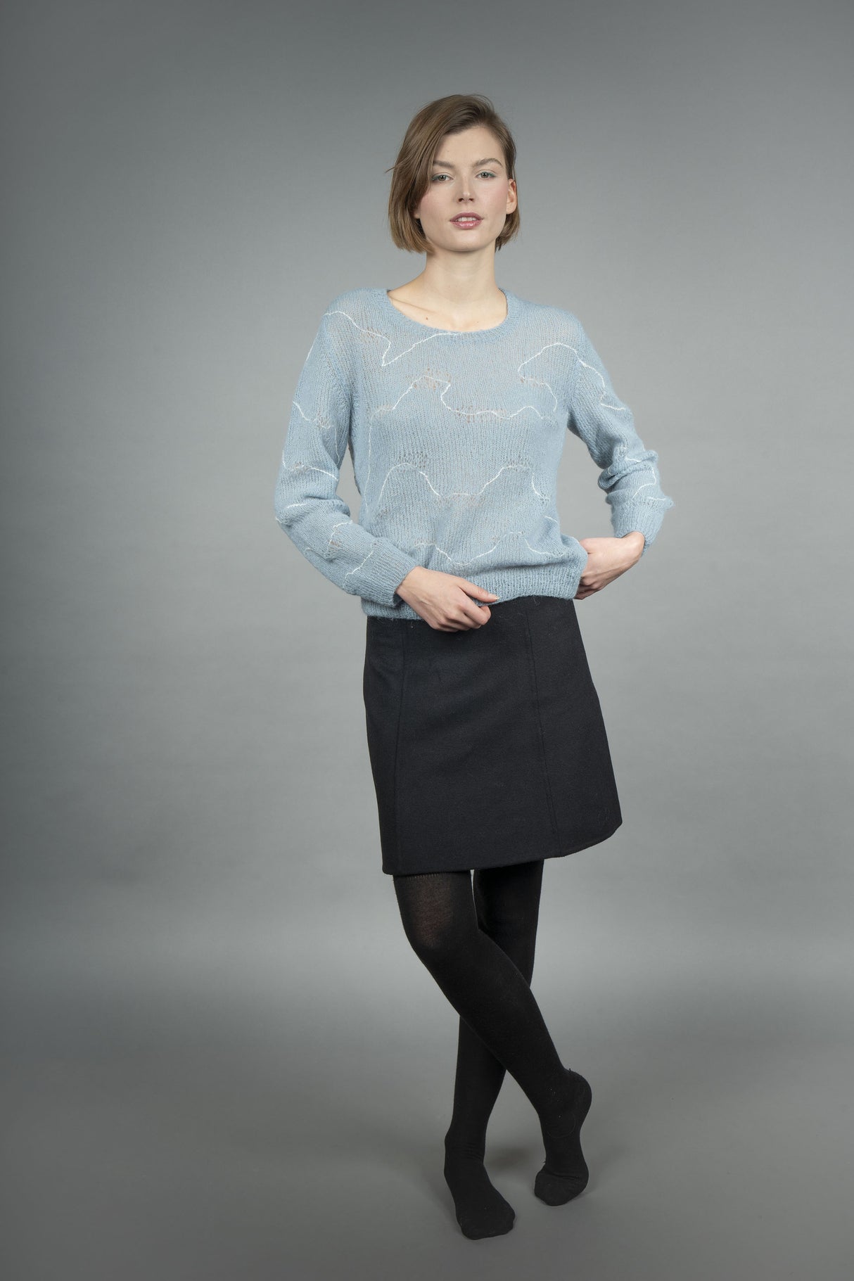 Cloud handmade alpaca pullover, ultra-soft cloud-like texture — Wooly Rouge