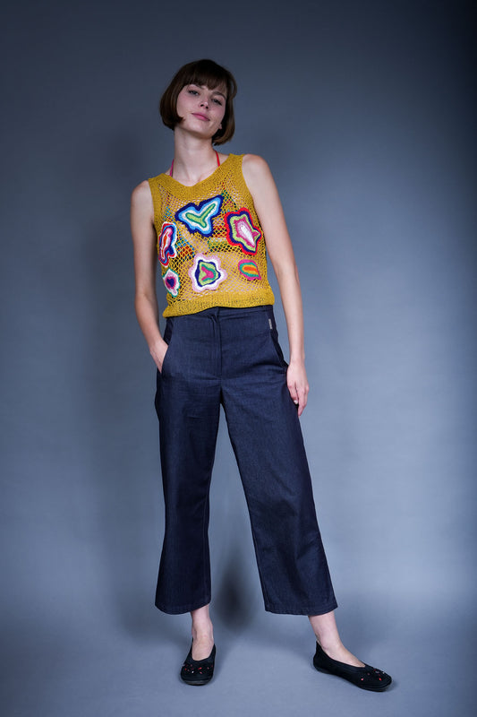 George Sleeveless Crochet Top