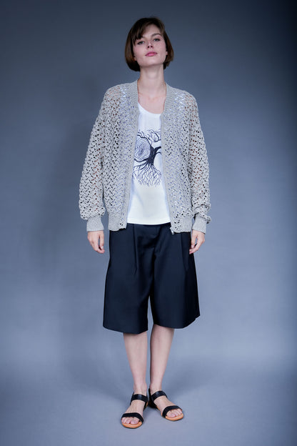 Bomber crochet et dentelle Gideon - WoolyRouge