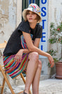 Gladys handmade knit skirt, artisan finish — Wooly Rouge