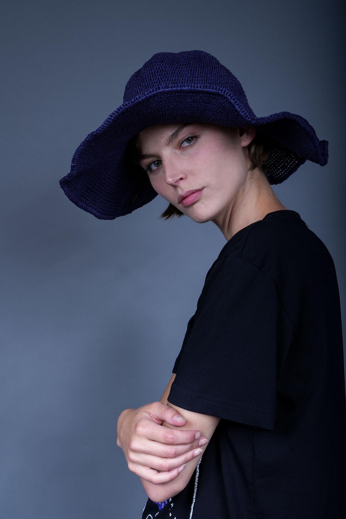 Wide-brimmed summer hat, handcrafted for sunny days — Wooly Rouge