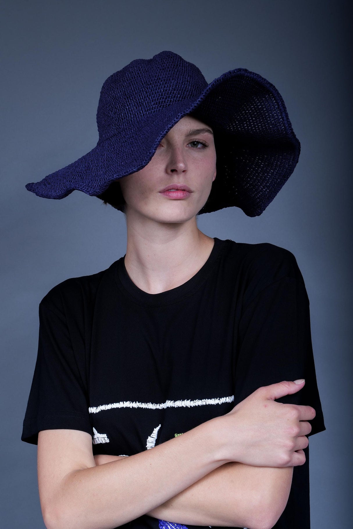Wide-brimmed summer hat, handcrafted for sunny days — Wooly Rouge