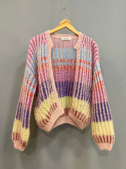 Cardigan mohair "Maho I" Zero Waste
