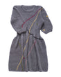 Maia crew neck mohair and merino dress, handmade in a relaxed fit — Wooly Rouge