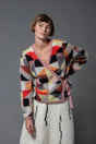 Mary mohair wrap cardigan, handmade with a flattering V-neckline — Wooly Rouge