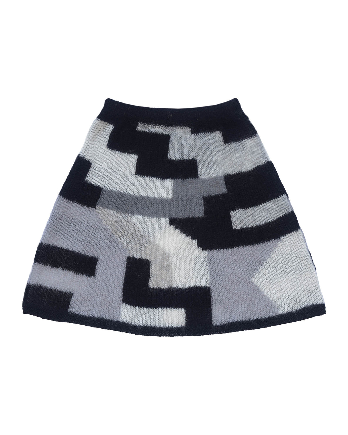 Masha handcrafted mini skirt in soft knit yarn — Wooly Rouge
