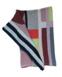 Mina oversize mohair scarf-shawl with chain link detail, handmade — Wooly Rouge