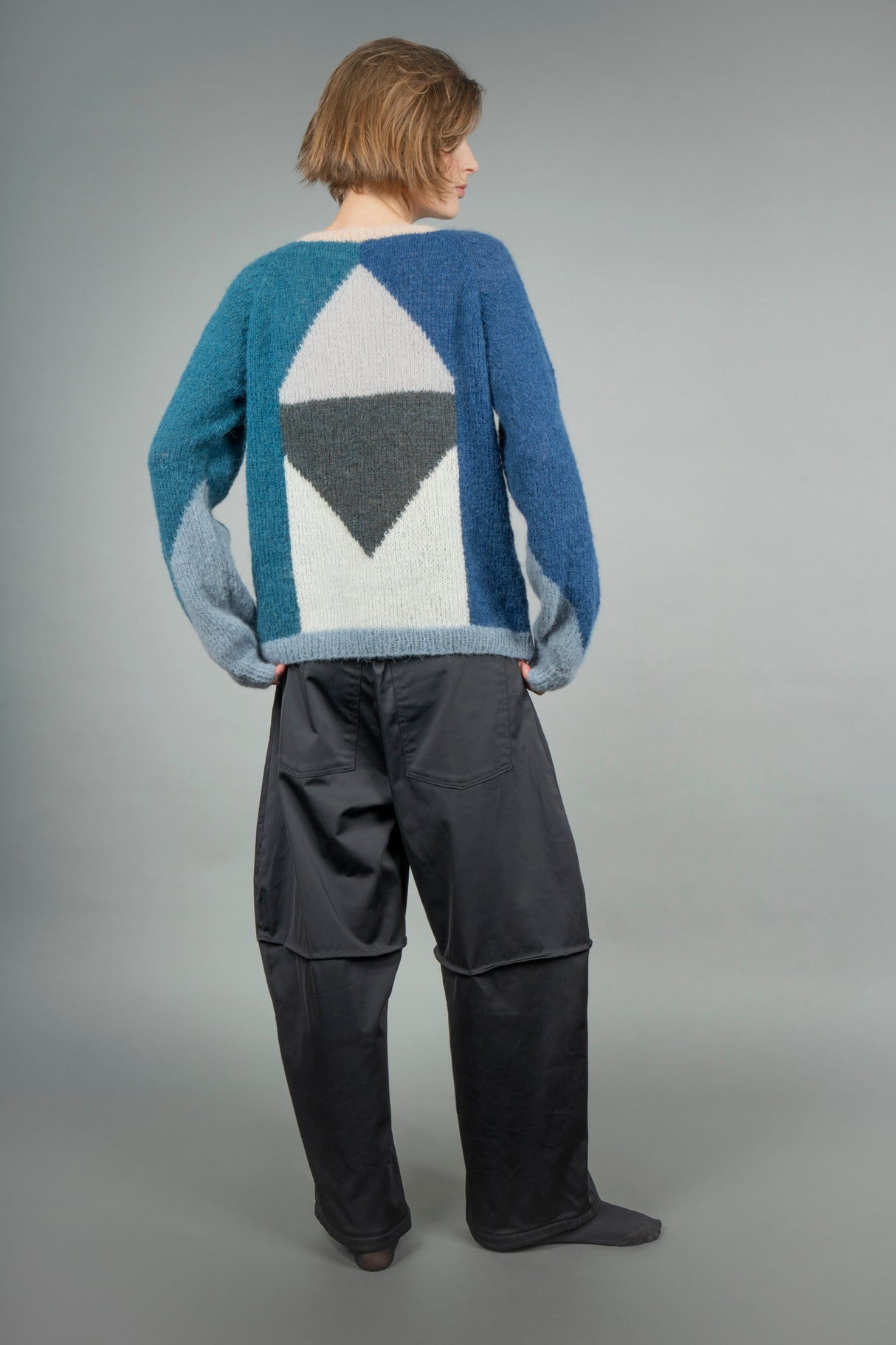 Alda handcrafted alpaca crew neck sweater — Wooly Rouge