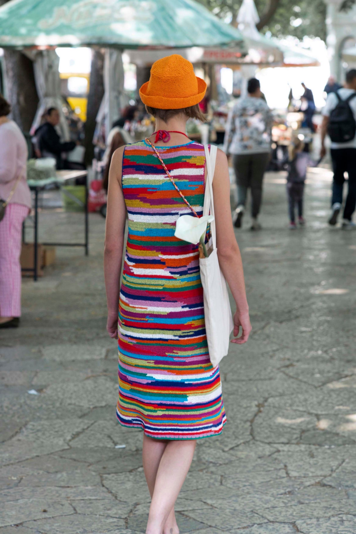 Grace sleeveless handmade knit dress, timeless and elegant — Wooly Rouge