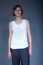 Wooly Rouge x Sasha hand-embroidered T-shirt N°18, unique artwork — Wooly Rouge