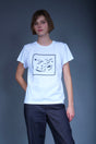 Wooly Rouge x Sasha hand-embroidered T-shirt N°8, unique artwork — Wooly Rouge