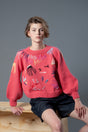 Vanessa Scratches handknit wool sweater with abstract scratch embroideries — Wooly Rouge