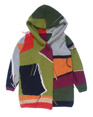 Victoria Moss handcrafted wool sweater in earthy green tones — Wooly Rouge