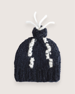 Freya cashmere and silk pompom beanie, handmade — Wooly Rouge