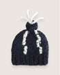 Freya cashmere and silk pompom beanie, handmade — Wooly Rouge