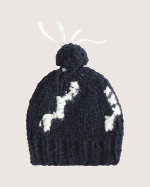 Freya cashmere and silk pompom beanie, handmade — Wooly Rouge