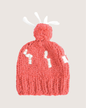 Freya cashmere and silk pompom beanie, handmade — Wooly Rouge