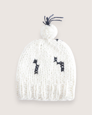 Freya cashmere and silk pompom beanie, handmade — Wooly Rouge