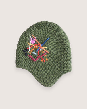 Vanja handcrafted wool ear-flap hat, warm winter style — Wooly Rouge