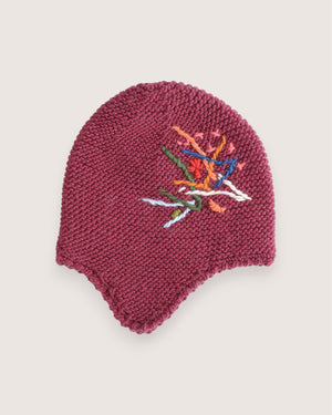 Vanja handcrafted wool ear-flap hat, warm winter style — Wooly Rouge