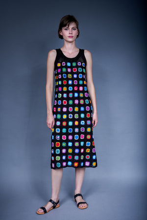 Way handcrafted crochet dress in lightweight cotton — Wooly Rouge