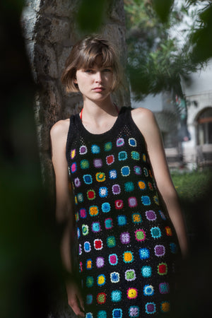 Way handcrafted crochet dress in lightweight cotton — Wooly Rouge