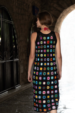 Way handcrafted crochet dress in lightweight cotton — Wooly Rouge