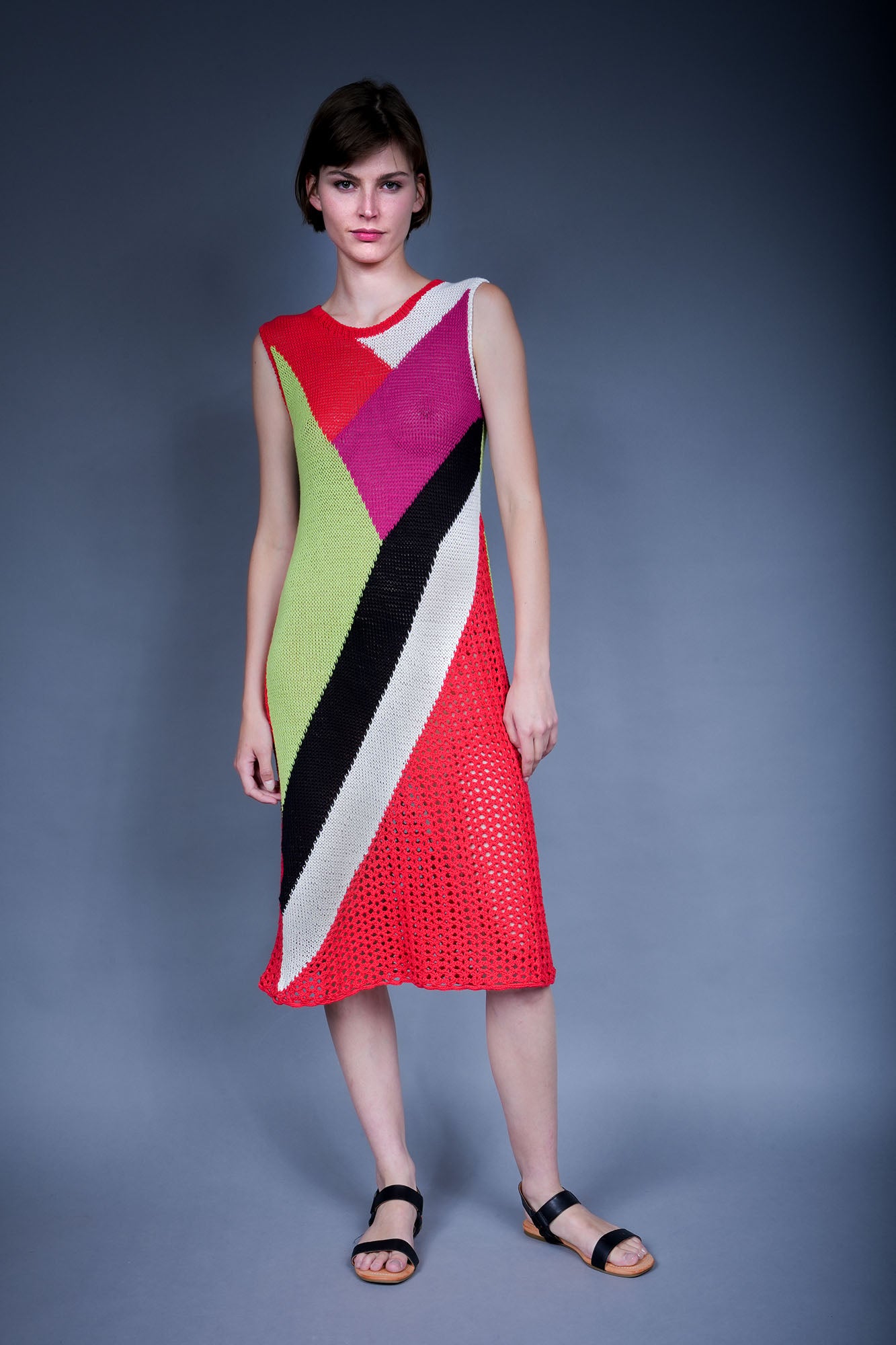 Robe tricot & crochetk Wonka - WoolyRouge